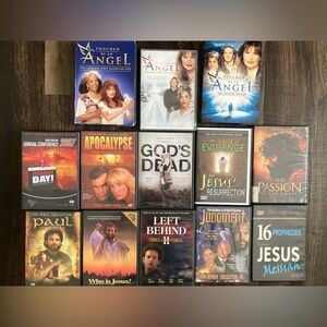 LOT of 13 Faith Based Religious DVD Movies TV-Shows God, Christ, Christian